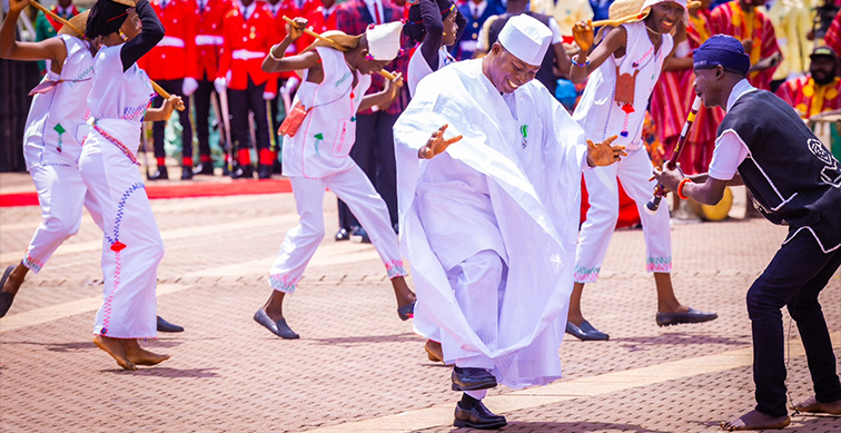 63rd Independence Day Parade at the forecourt of the State House, The Aso Villa, Abuja 